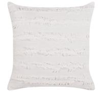 Beliani Throw Cushion Makneh Cotton 45 X 45 Cm White Solid