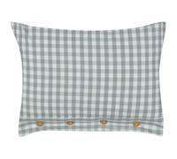 Beliani Throw Cushion Talya 40 X 60 Cm Mint Green Checked