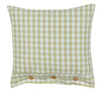 Throw Cushion TALYA 45 x 45 cm Olive Green Checked