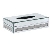 Tissue Box CHARLY Glass Silver