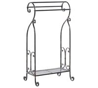 Beliani Towel Stand Linares Metal Black