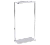 Beliani Towel Stand Garcitas Metal Silver
