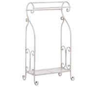 Beliani Towel Stand Linares Metal White