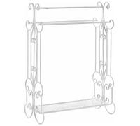 Beliani Towel Stand Gladis Metal White