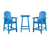 Bistro Set ADIRONDACK Blue