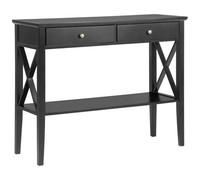 Beliani Traditional Console Table Avenue Black