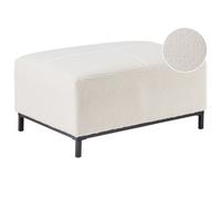 Beliani Traditional Ottoman Oslo Boucle White