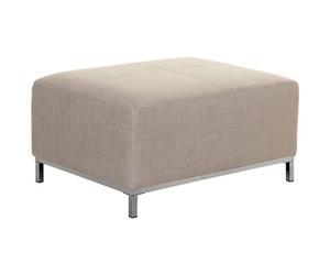 Beliani Traditional Ottoman Oslo Fabric Beige