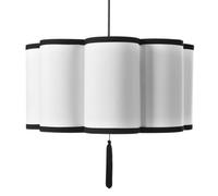 Beliani Traditional Pendant Lamp Palamar White