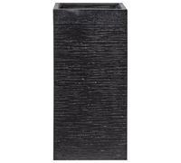Beliani Traditional Plant Pot Dion 33 Cm Black