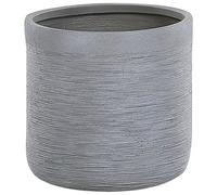 Beliani Traditional Plant Pot Samos 42 Cm Grey