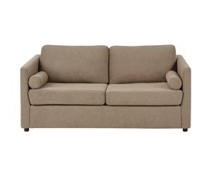 Beliani Traditional Sofa Bed Inkoo Fabric Brown