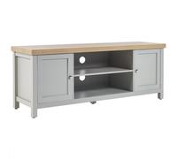 Beliani Traditional Tv Stand Hamp Grey