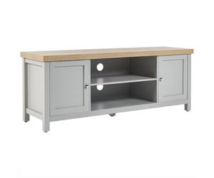 Beliani Traditional Tv Stand Hamp Grey