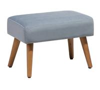 Footstool TAKOMA Velvet Grey