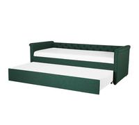 Trundle Bed Fabric LIBOURNE 80 x 200 cm (EU Small Single) Dark Green