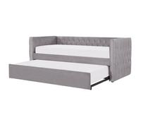 Trundle Bed Velvet GASSIN 90 x 200 cm (EU Single) Grey