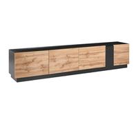 Beliani Tv Stand Cloncurry Light Brown/ Black