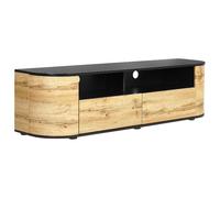 Beliani Tv Stand Jerome Brown/ Black