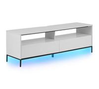 Beliani Tv Stand Led Sydney White