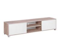 Beliani Modern Tv Stand Lincoln Brown/ White