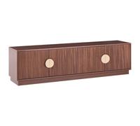 Beliani Tv Stand Numurkah Dark Brown