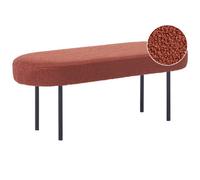Upholstered Bench WOLFEBORO Boucle Golden Brown