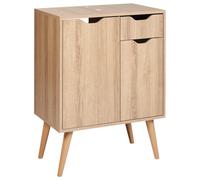 Beliani Vanity Unit Canoas 60 Cm Light Brown