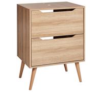 Beliani Vanity Unit Cariacica 60 Cm Light Brown