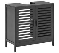 Beliani Vanity Unit Missoula 60 Cm Bamboo Black