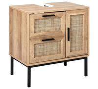 Beliani Vanity Unit Rosell 60 Cm Light Brown