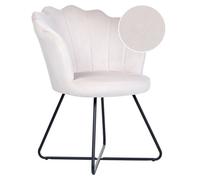 Armchair LOVELOCK Velvet Off-White