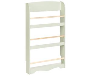 Beliani Wall Bookshelf Liloet 100 Cm Light Green