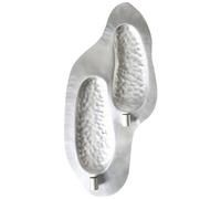 Beliani Wall Candle Holder Peniche 60 Cm Metal Silver