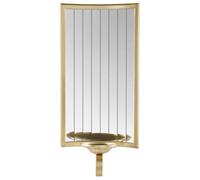 Beliani Wall Candle Holder Sobreda Metal 41 Cm Gold