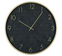 Beliani Wall Clock Creuse Black