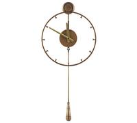 Beliani Wall Clock Emmen 31 Cm Metal Gold