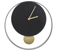 Beliani Wall Clock Magland 30 Cm Metal Black