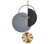 Beliani Nendaz 32cm Grey Metal Wall Clock, Grey