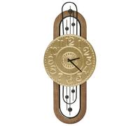 Beliani Wall Clock Nobelium 36 cm Metal, Grey