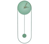 Beliani Wall Clock Salvan 20 Cm Metal Light Green