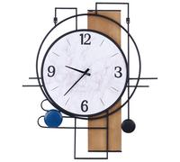 Beliani Wall Clock Tavel 60 cm Multicolour, Multi