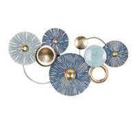 Beliani Wall Decor Actinium Metal 51 Cm Blue