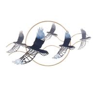 Beliani Wall Decor Bird TELLURIUM Metal 50 cm Gold, Gold