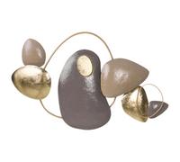Beliani Wall Decor CLANE Metal 46 cm Gold, Gold
