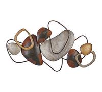 Beliani Wall Decor Cobalt Metal 50 Cm Brown