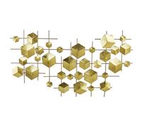 Beliani Wall Decor FLEROVIUM Metal 45 cm Gold, Gold