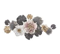 Beliani Wall Decor Flower Molybdenium Metal 60 Cm Multicolour
