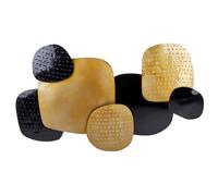 Wall Decor HAFNIUM Metal 48 cm Gold