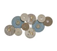Beliani Wall Decor HASSIUM Metal 48 cm Blue, Blue